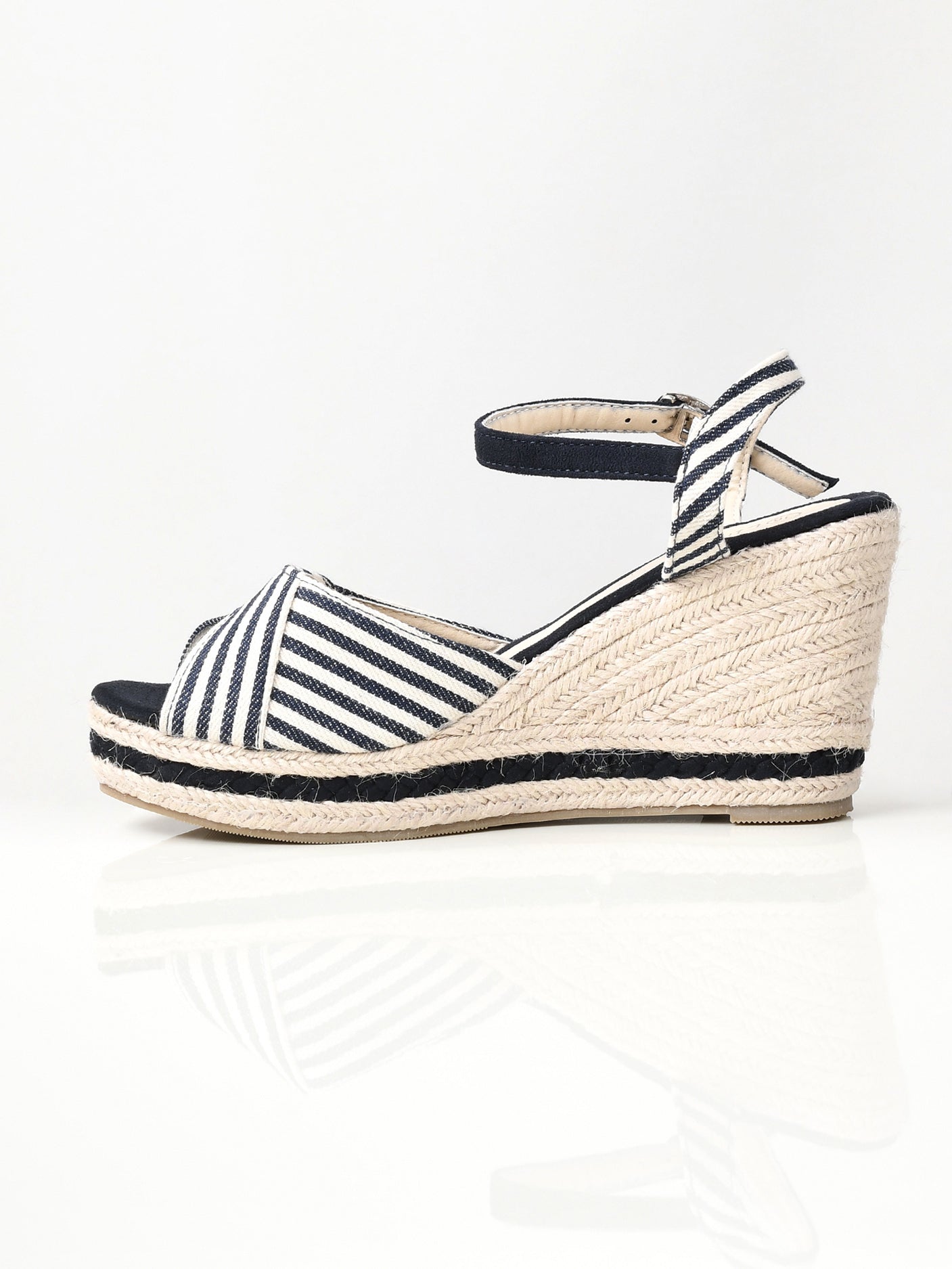 Striped Wedges - Blue