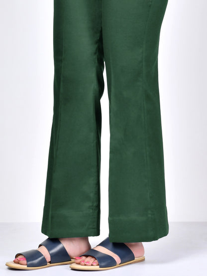 Bootcut Pants-Dark Green