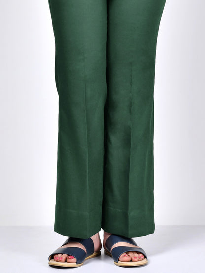 Bootcut Pants-Dark Green