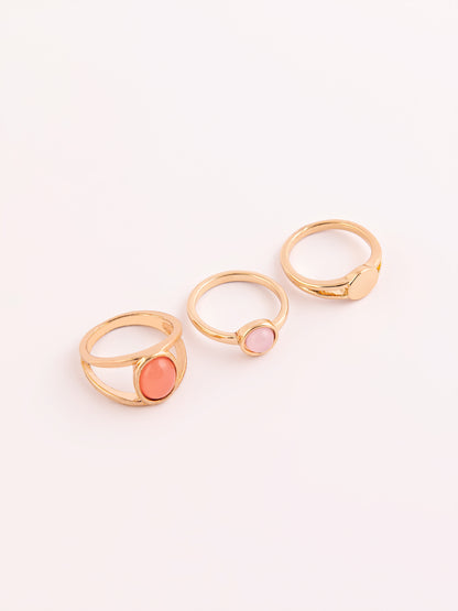 Stone Ring Set