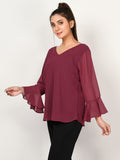 flare-sleeved-top