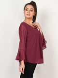 flare-sleeved-top