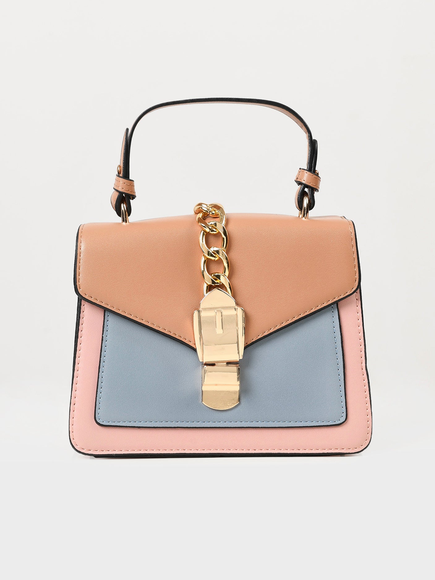 multi-toned-buckle-handbag