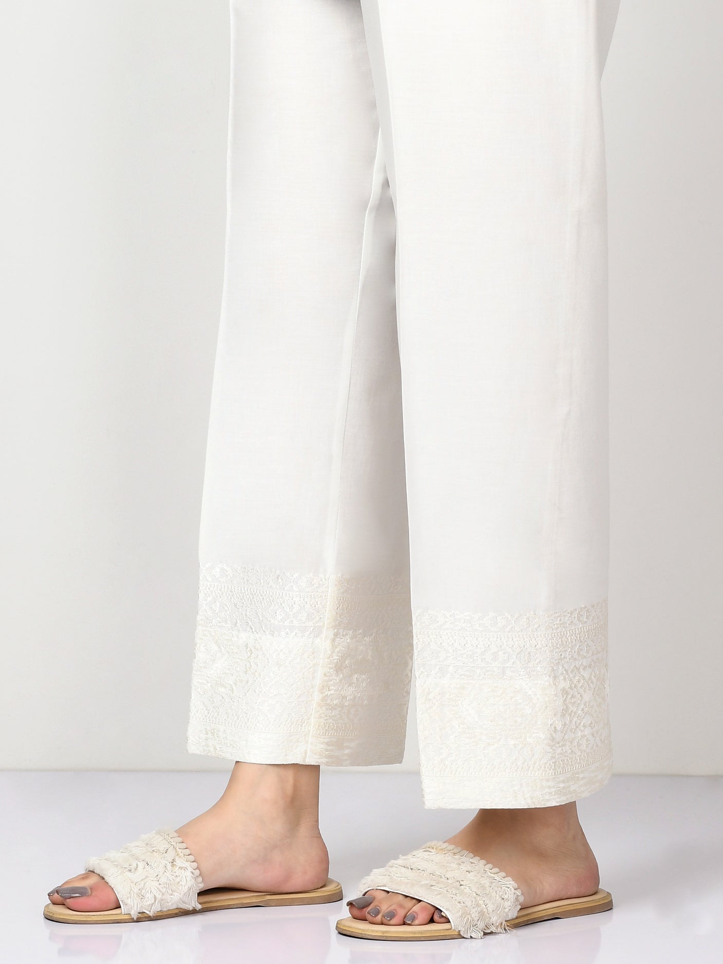 Embroidered Winter Cotton Pants