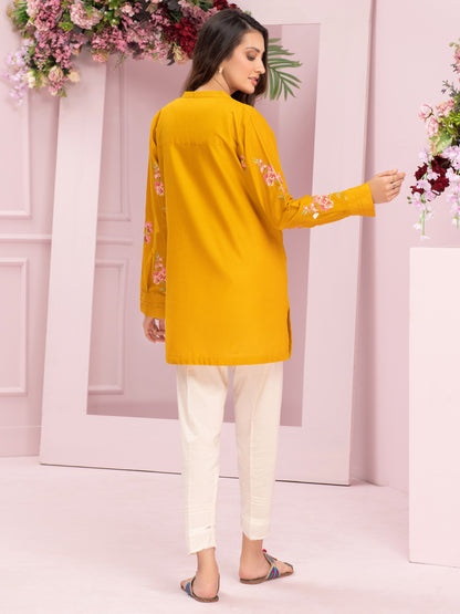 Cambric Kurti-Embroidered (Pret)