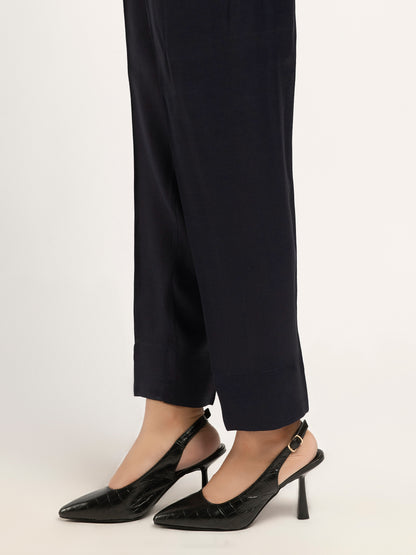 Plain Raw Silk Trousers