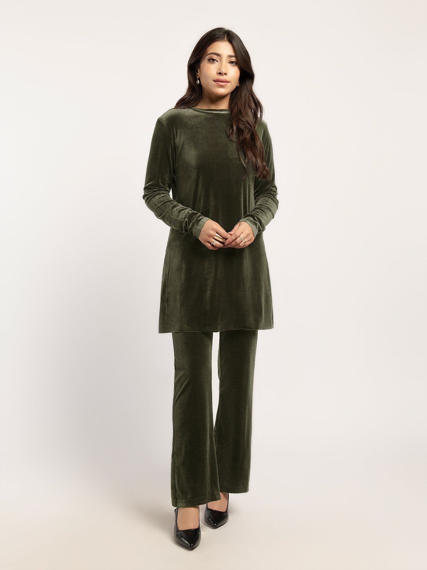 Dyed Velvet Top