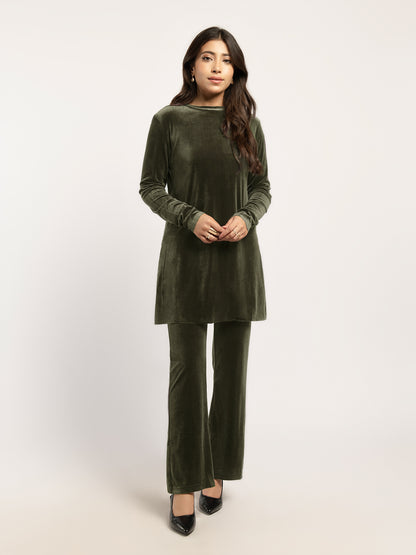 Dyed Velvet Top