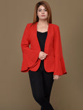 ruffle-sleeved-coat---light-red