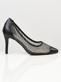 pointed-net-heels---black