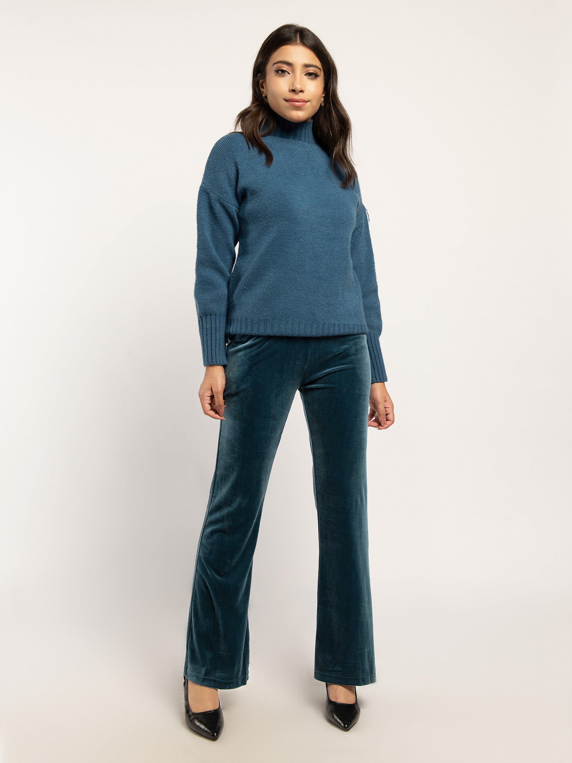Amazoncouk Blue Velvet Trousers
