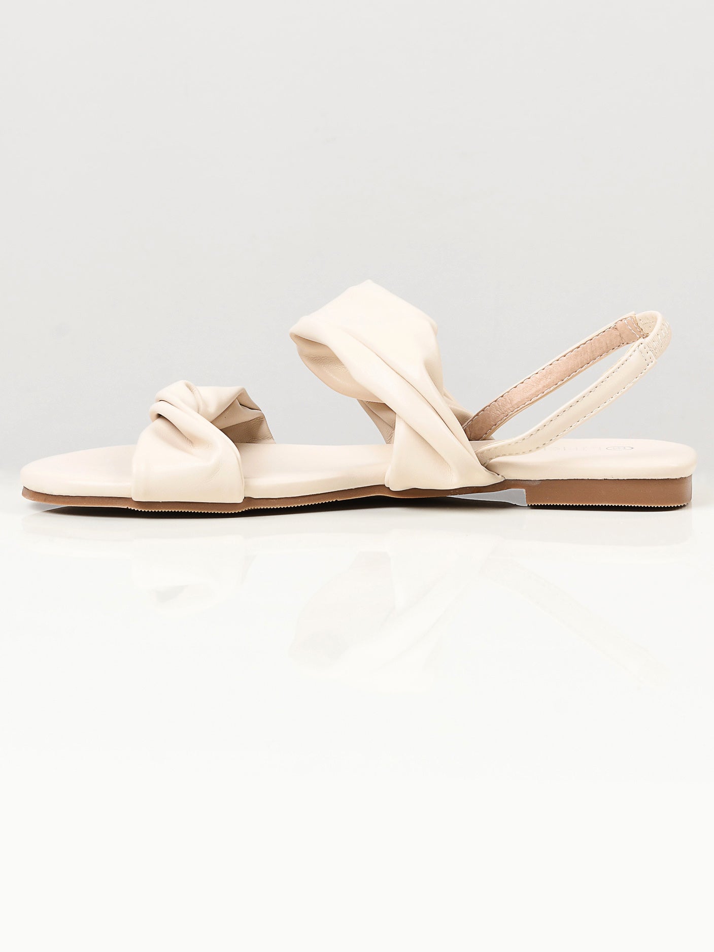 Plain Sandals - Cream
