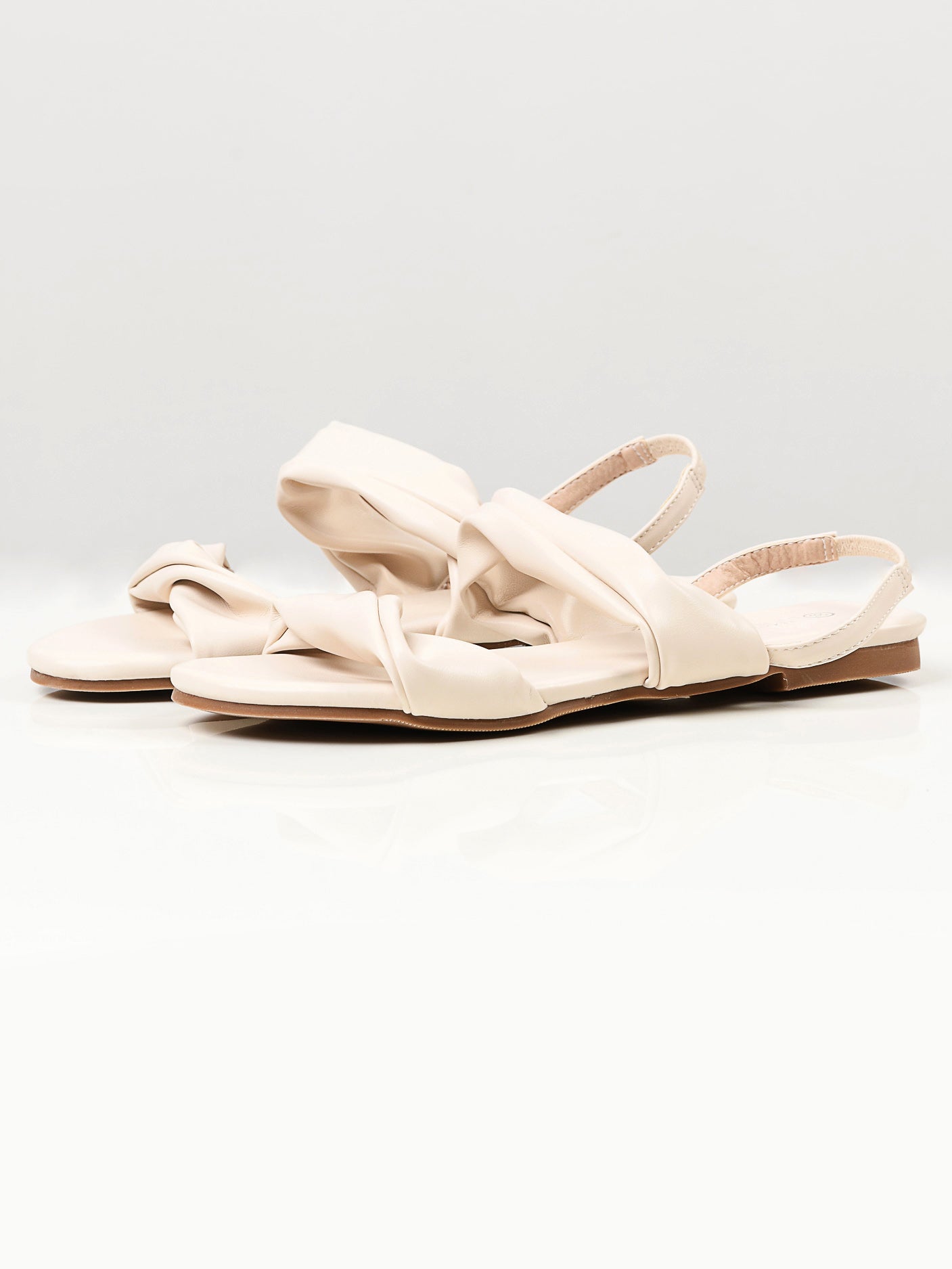 Plain Sandals - Cream