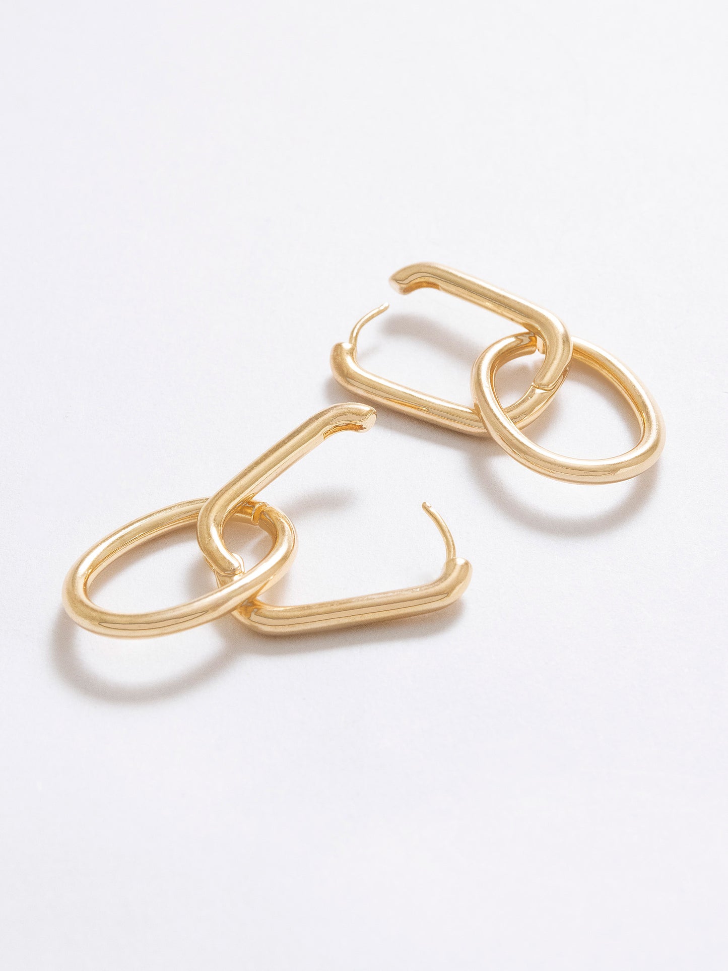 Link & Hoop Earrings