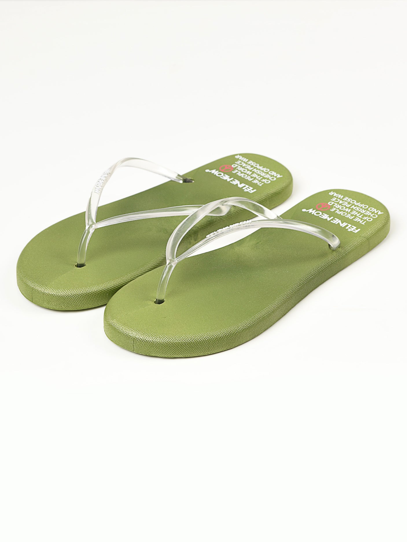 Plain Flip Flops - Green