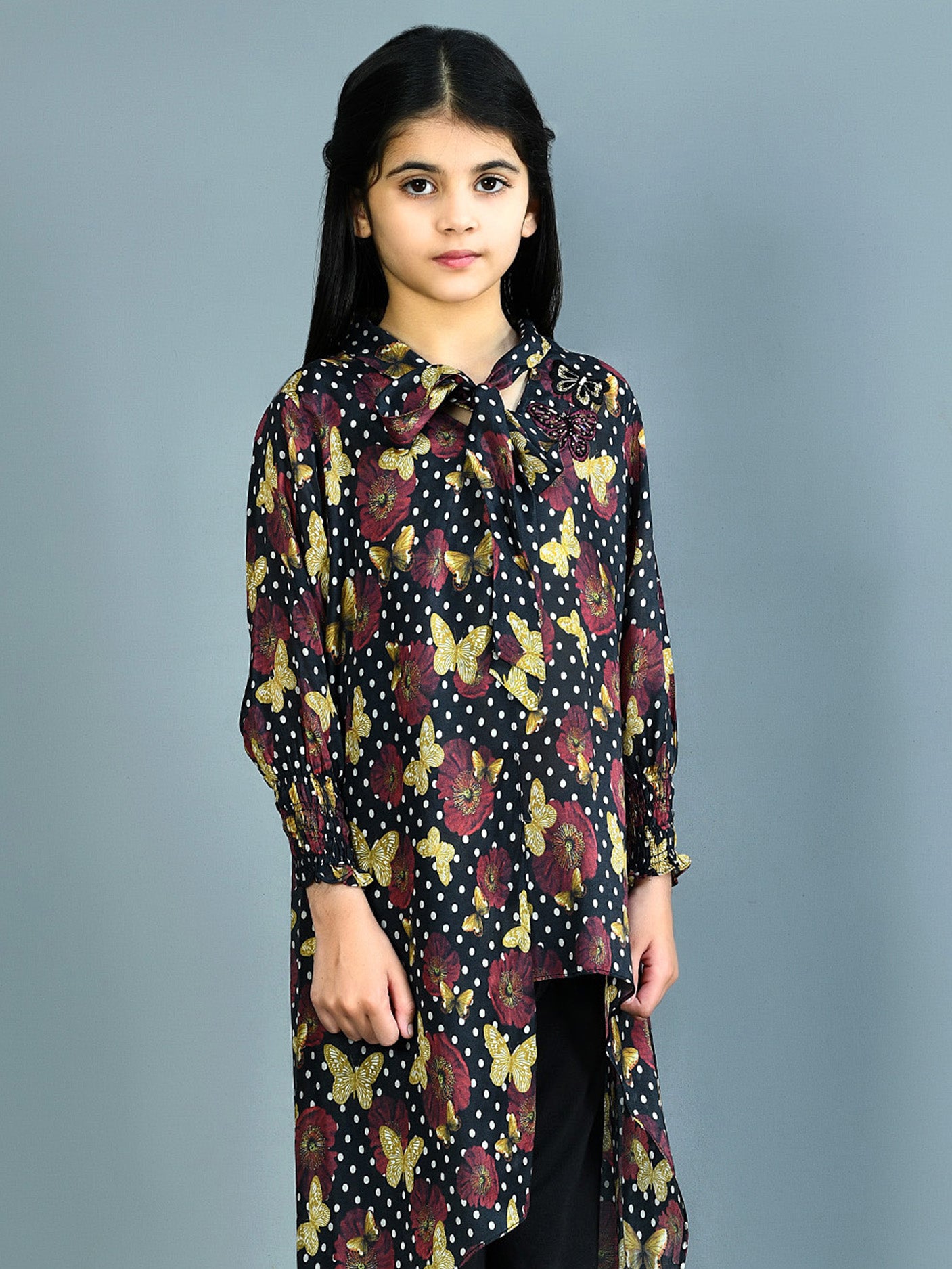Embellished Silk Shirt