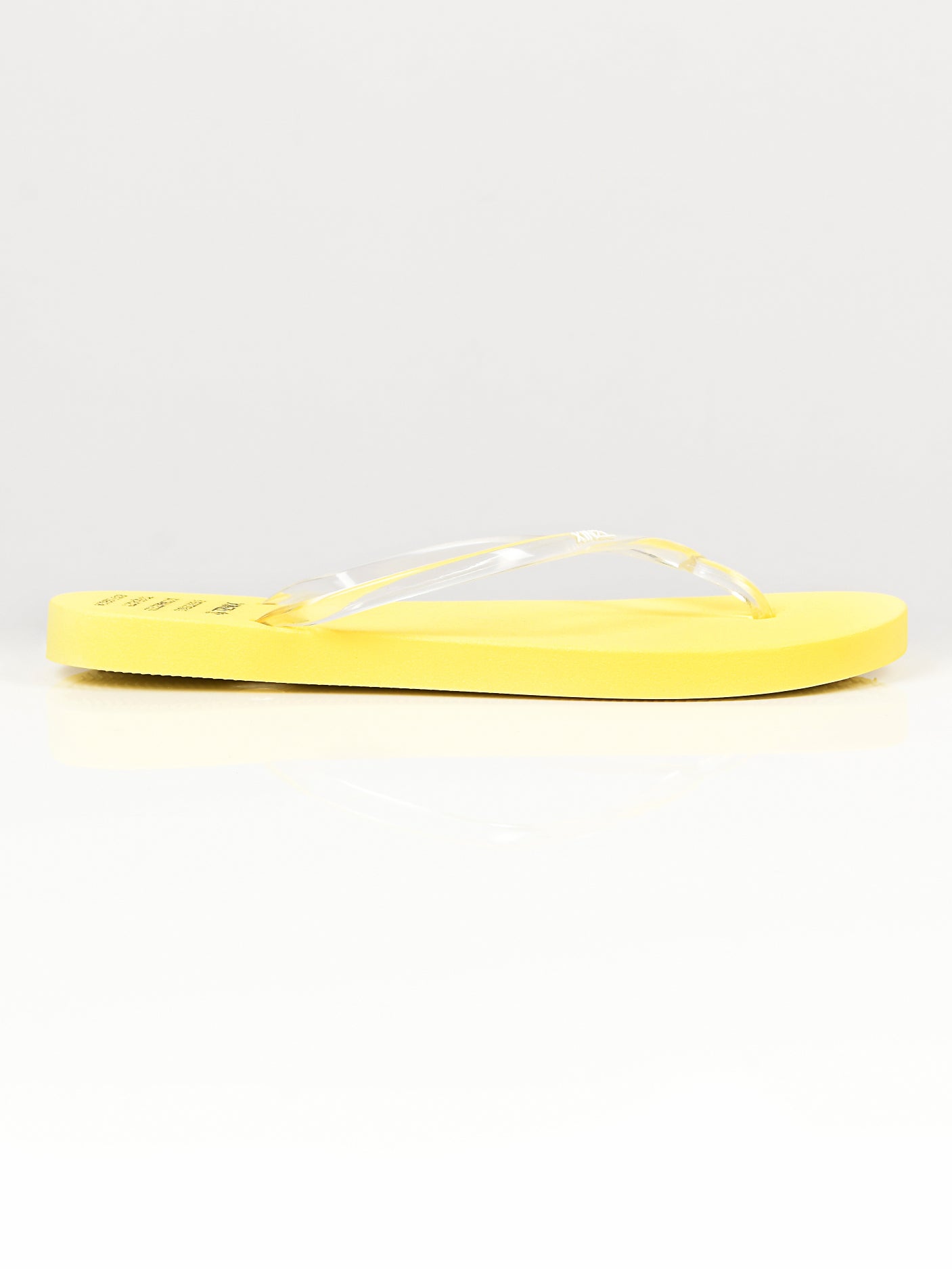 Plain Flip Flops - Yellow