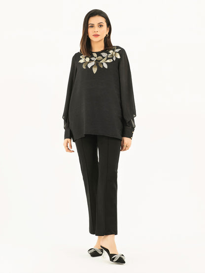 Embellished Chiffon Top