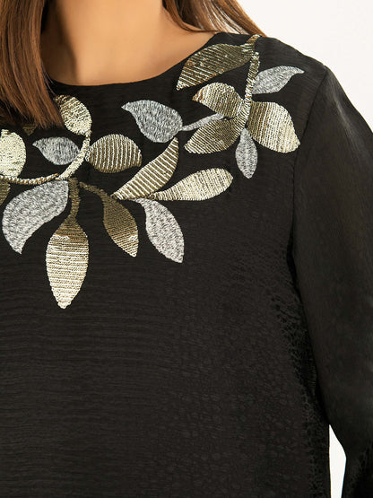 Embellished Chiffon Top