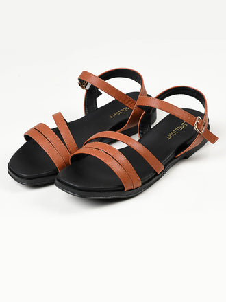 Plain Sandals - Brown