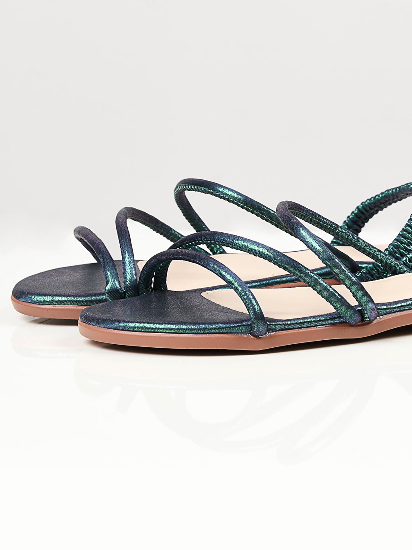 Shimmer Sandals - Blue