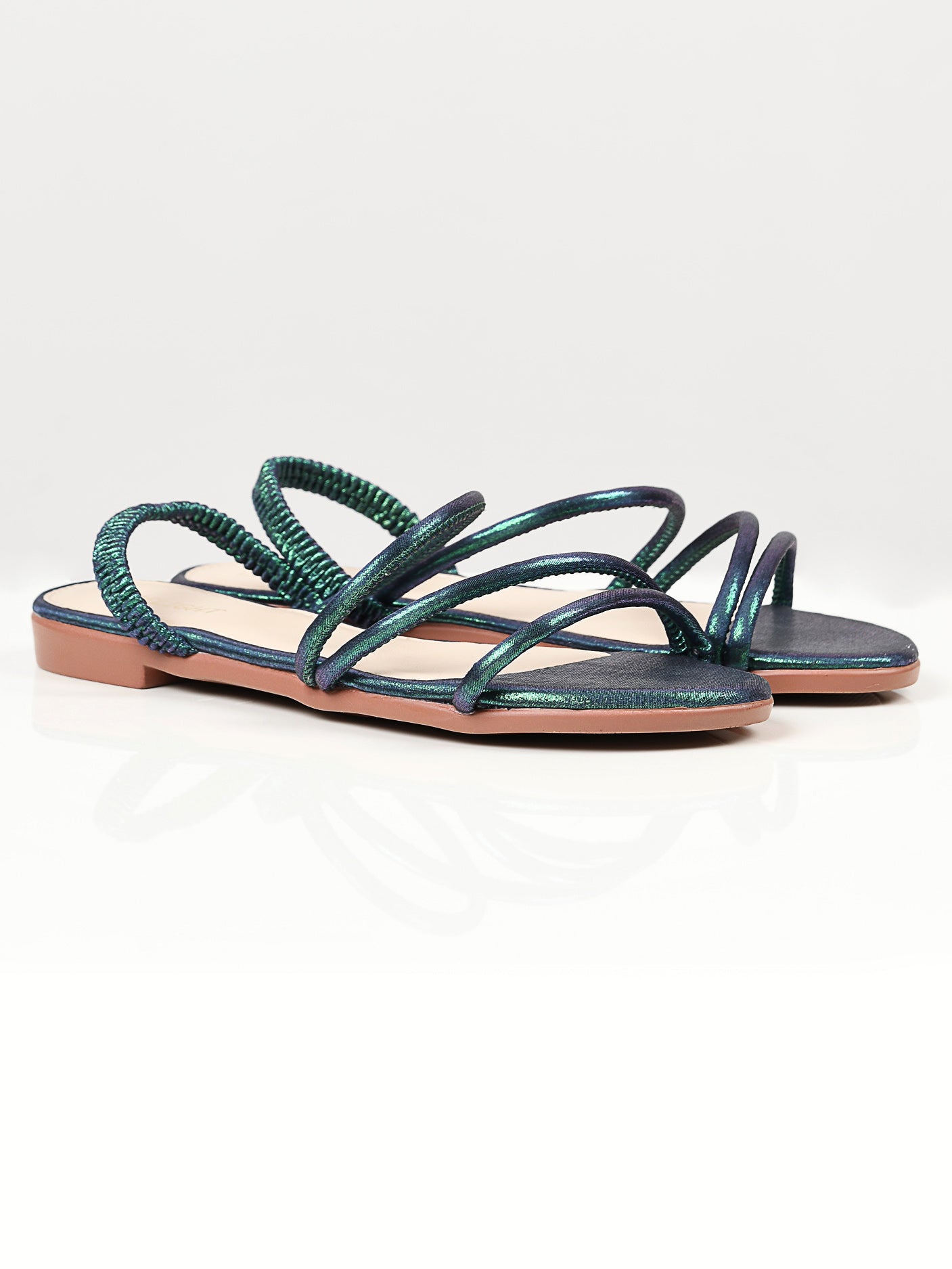 Shimmer Sandals - Blue