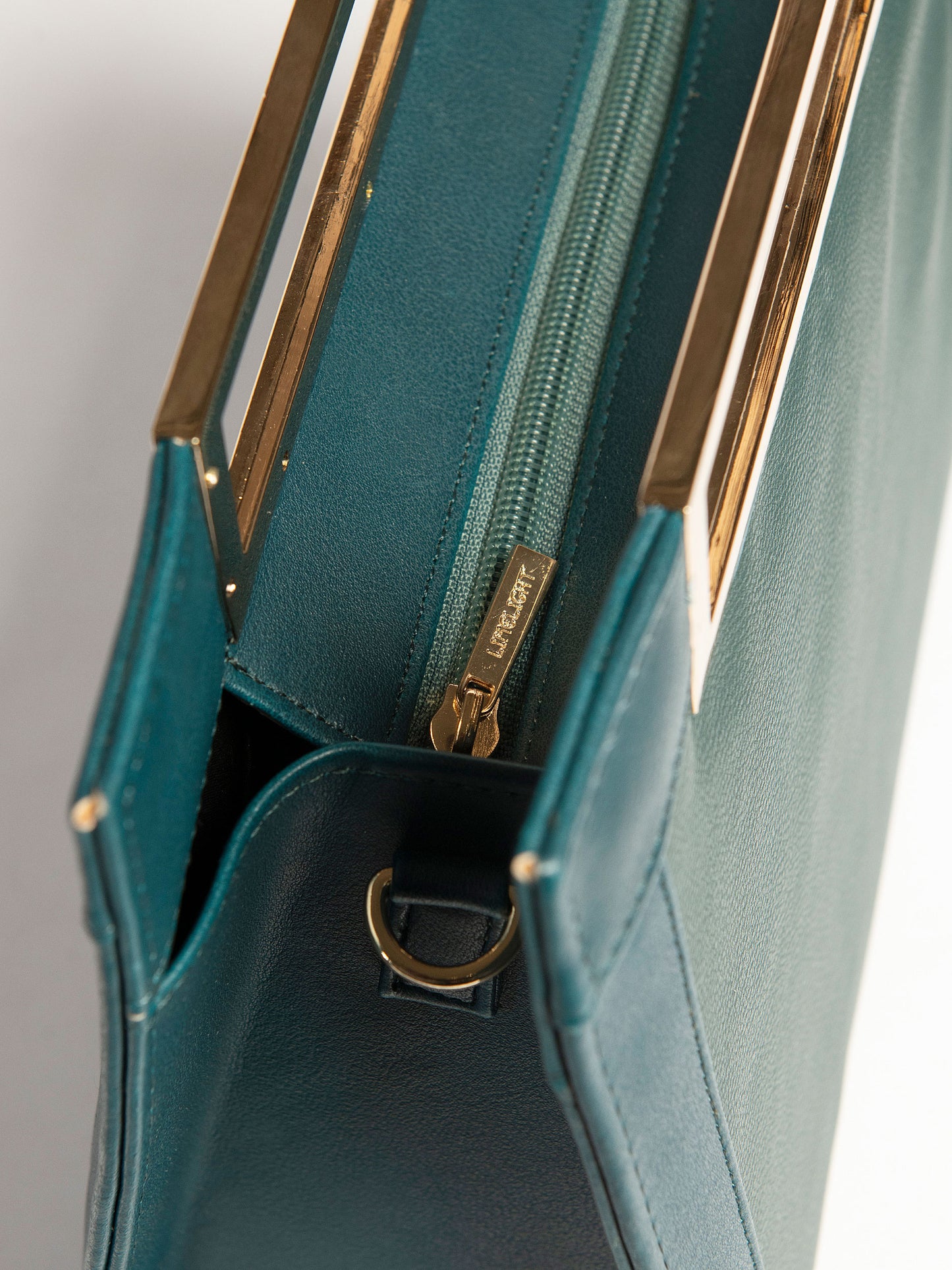 Box Styled Metallic Handbag
