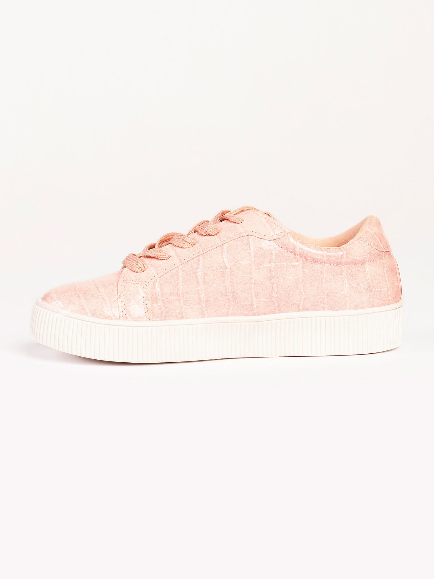 Glossy Textured Sneakers