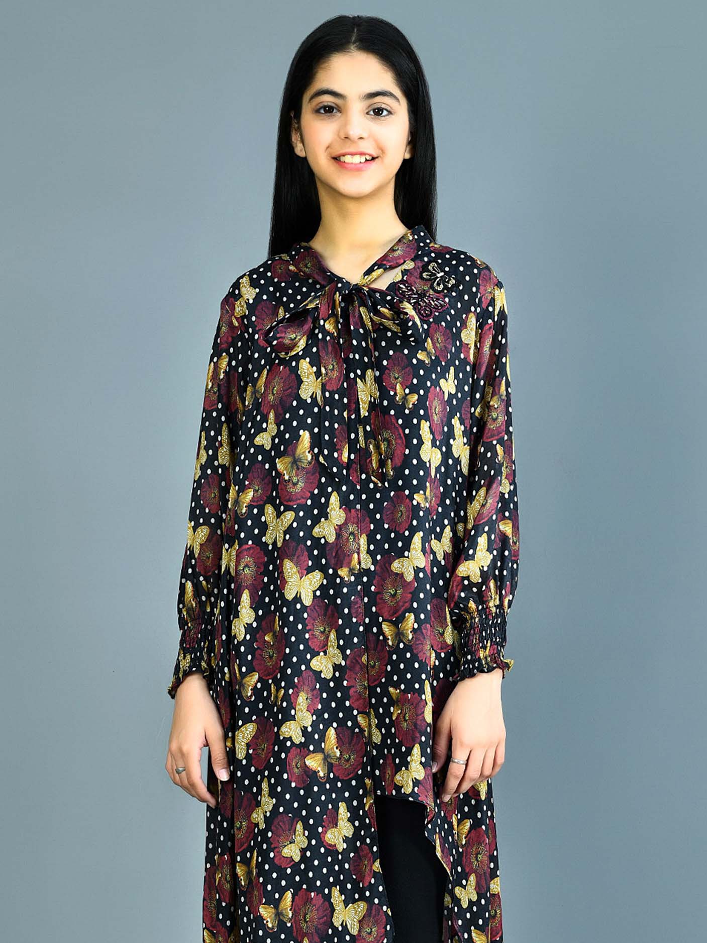 Embellished Silk Shirt
