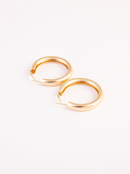 Metallic Hoop Earrings