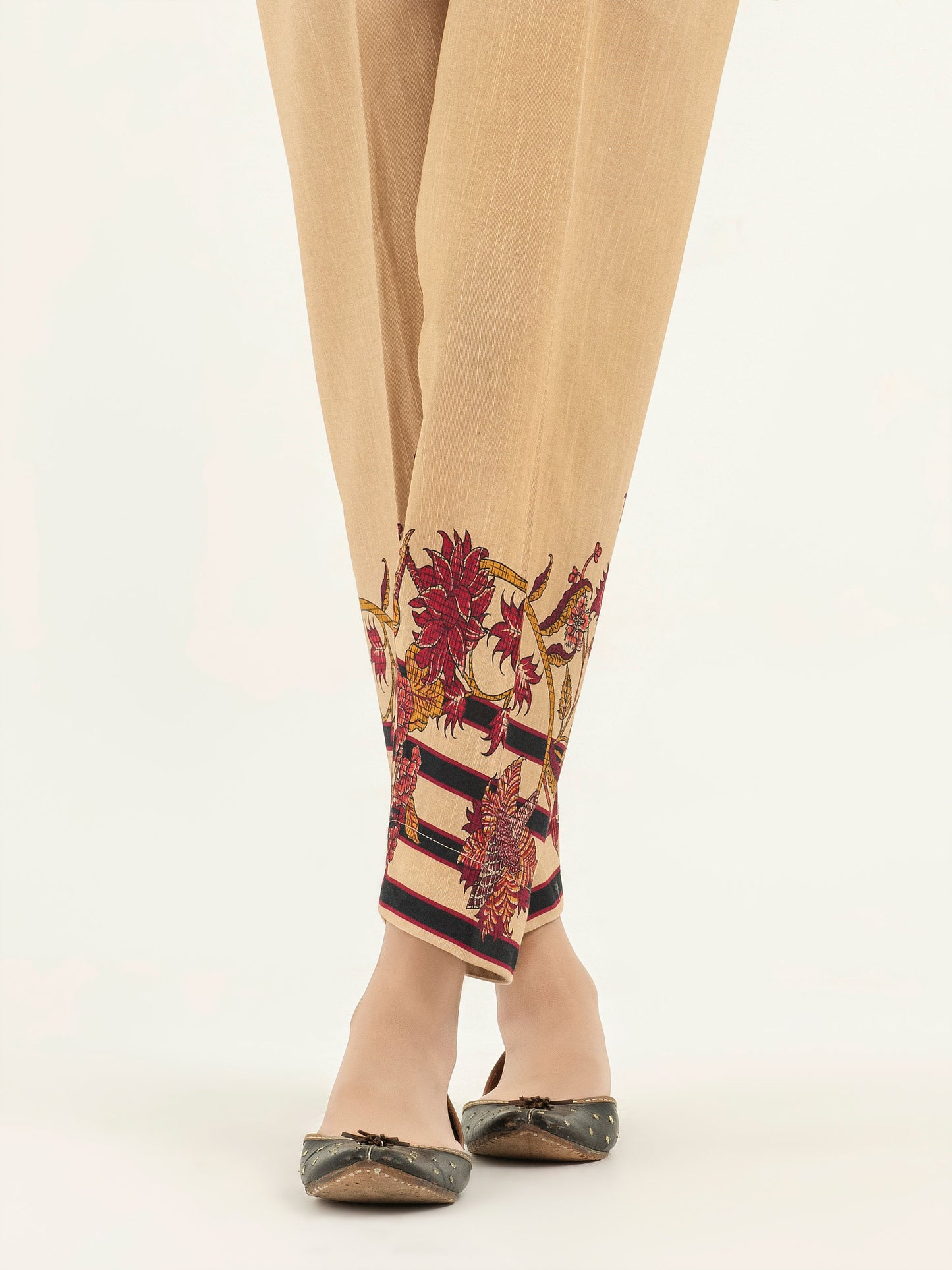 Printed Khaddar Trousers(Pret)