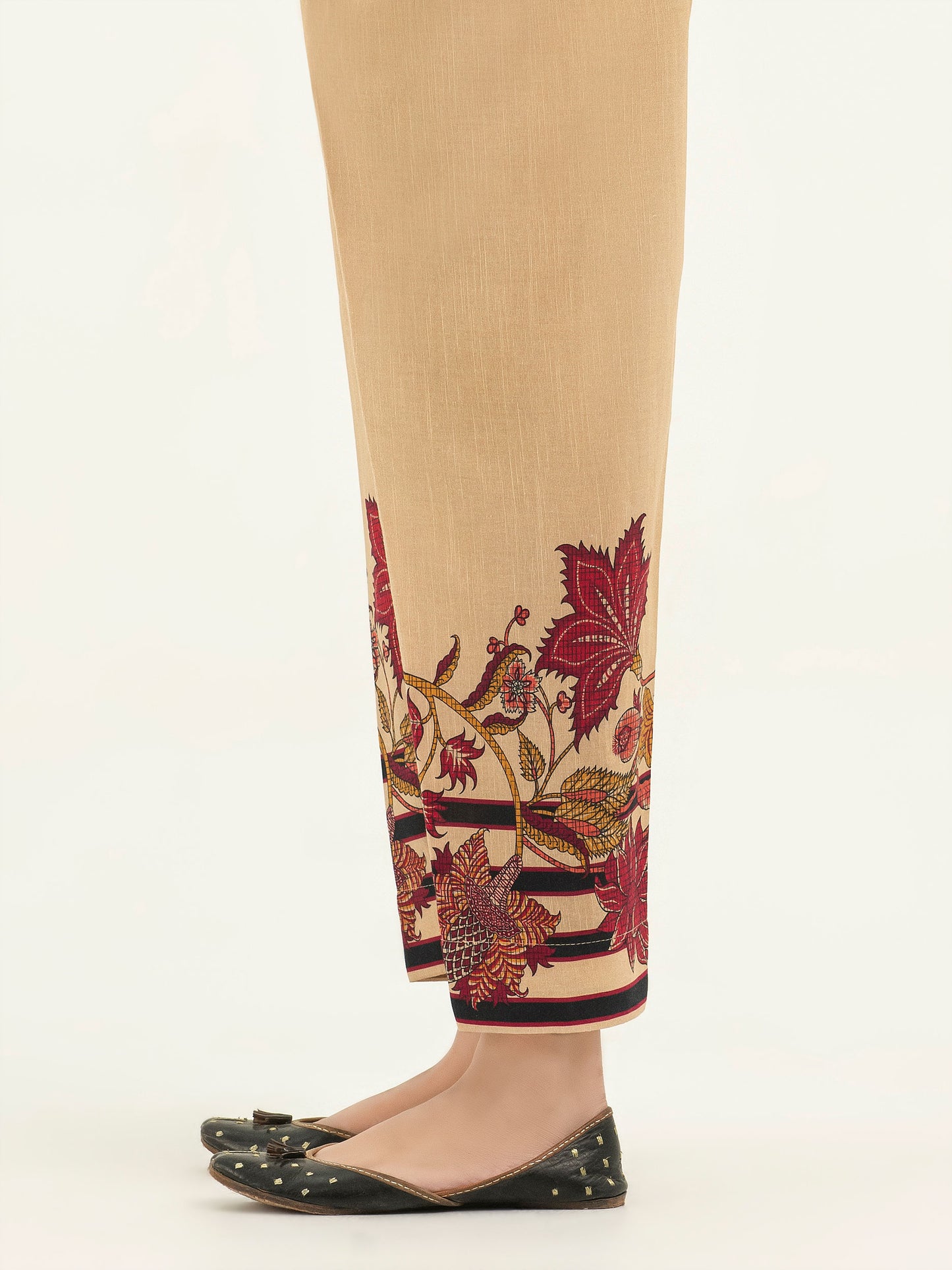 Printed Khaddar Trousers(Pret)