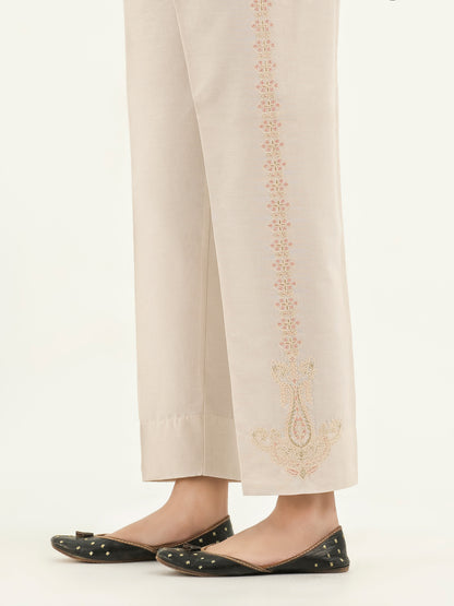 Embroidered Winter Cotton Trousers(Pret)