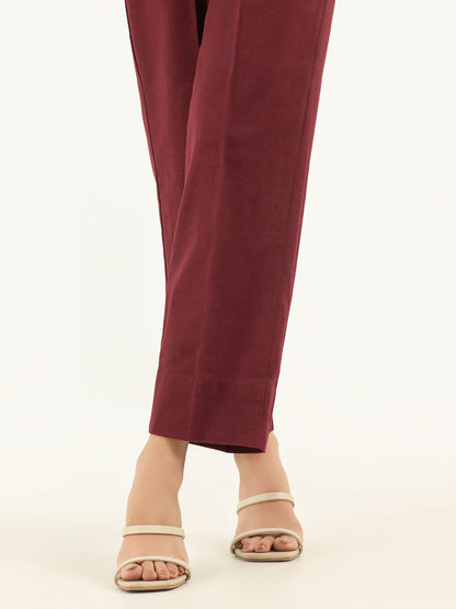 Dyed Khaddar Trousers(Pret)