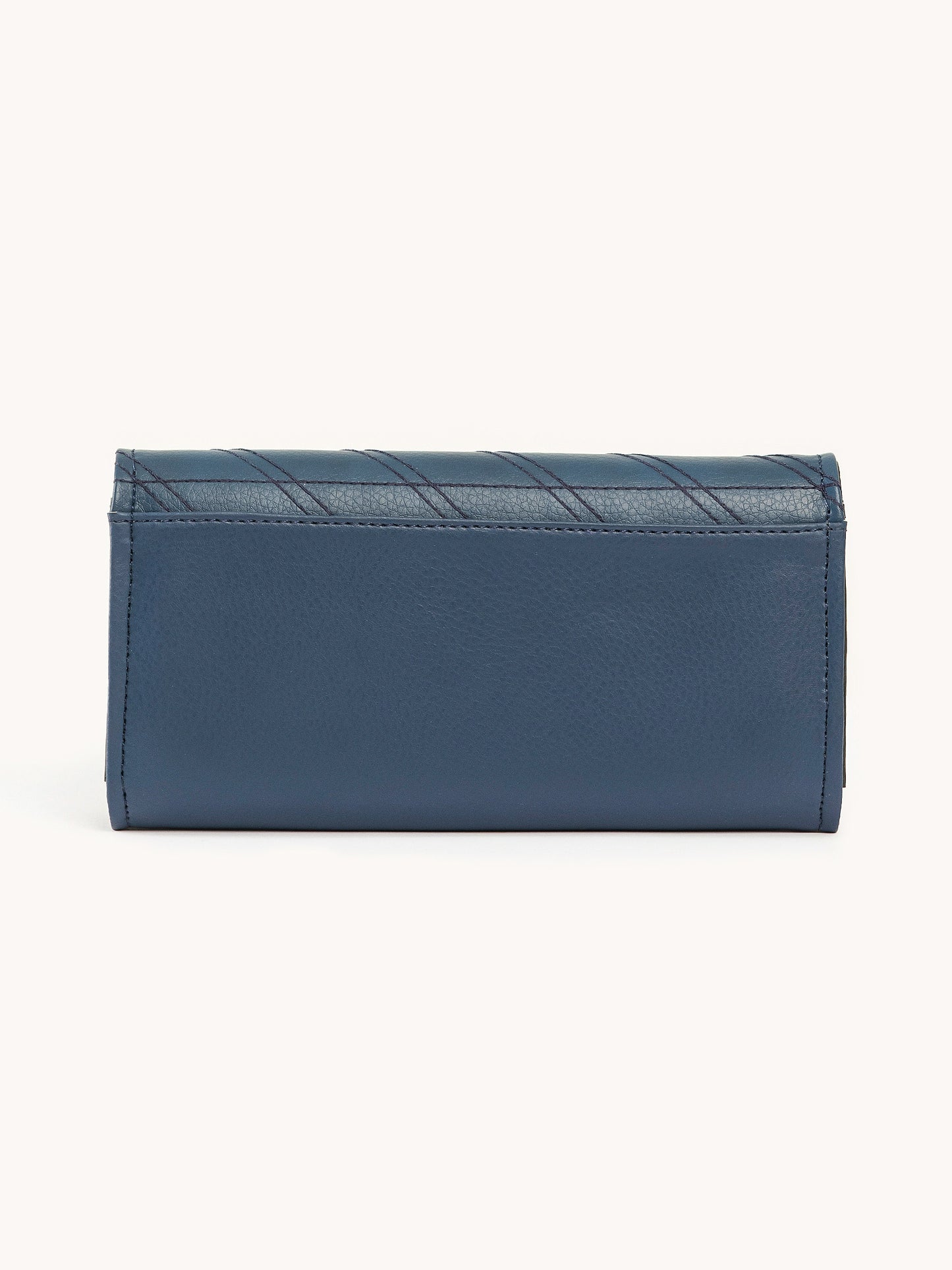 Metallic Brooch Wallet