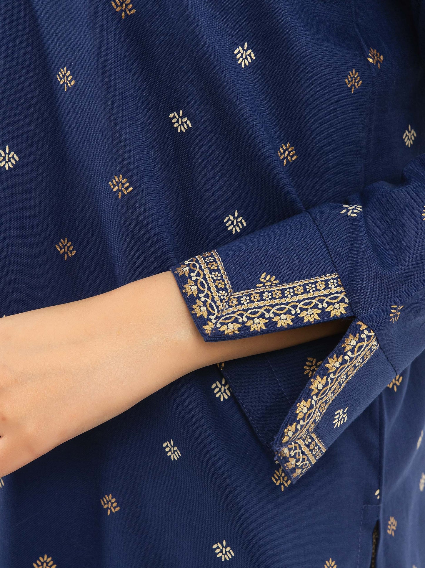 2 Piece Khaddar Suit-Pasted (Pret)