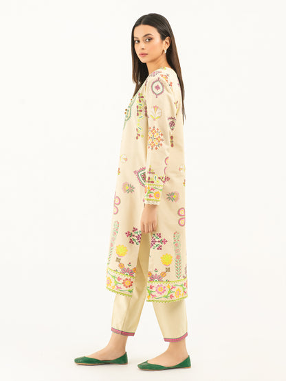 2 Piece Karandi Suit-Printed (Pret)