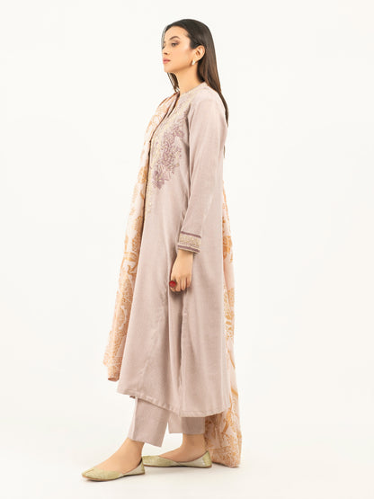 3 Piece Karandi Suit-Embroidered (Pret)