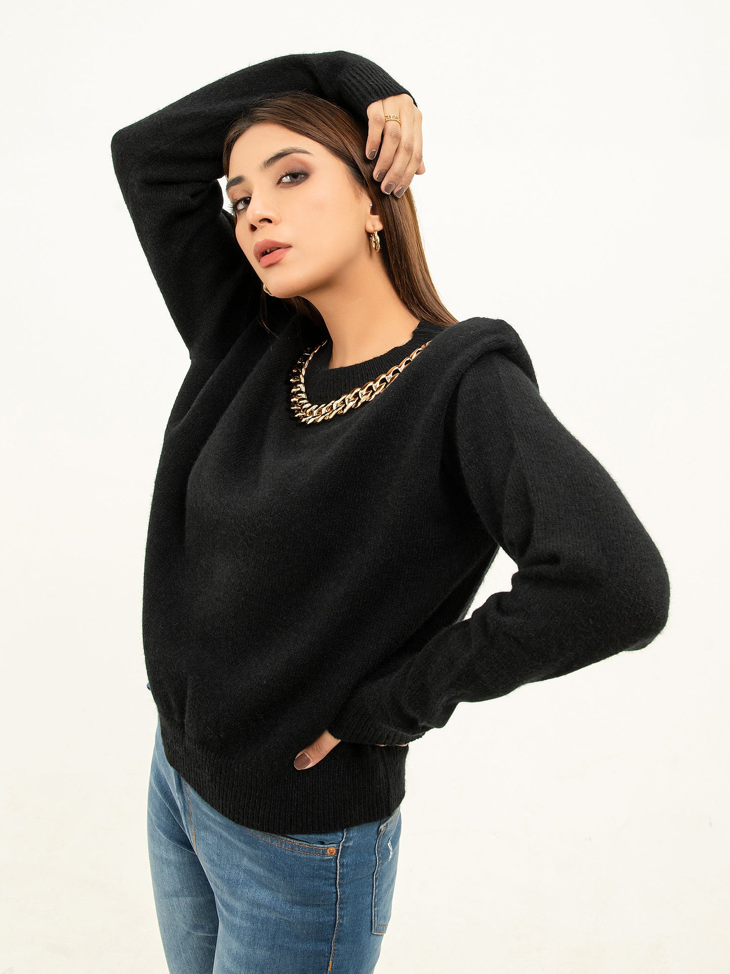 Chain Embellished Sweater