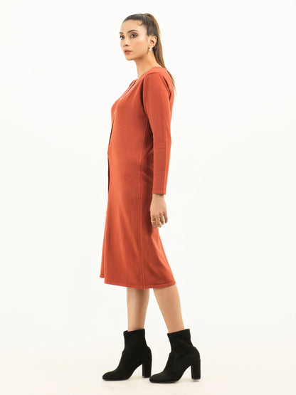 Button Down Cardigan Dress