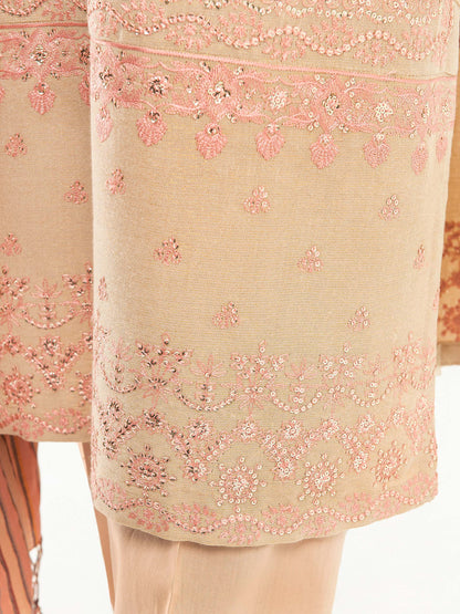 3 Piece Karandi Suit-Embroidered (Pret)