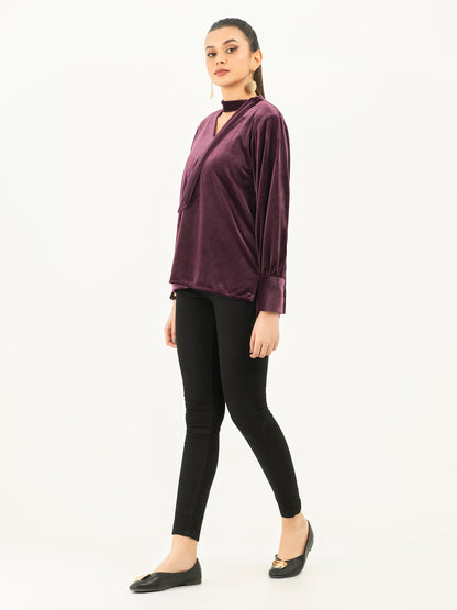 Solid Velvet Top