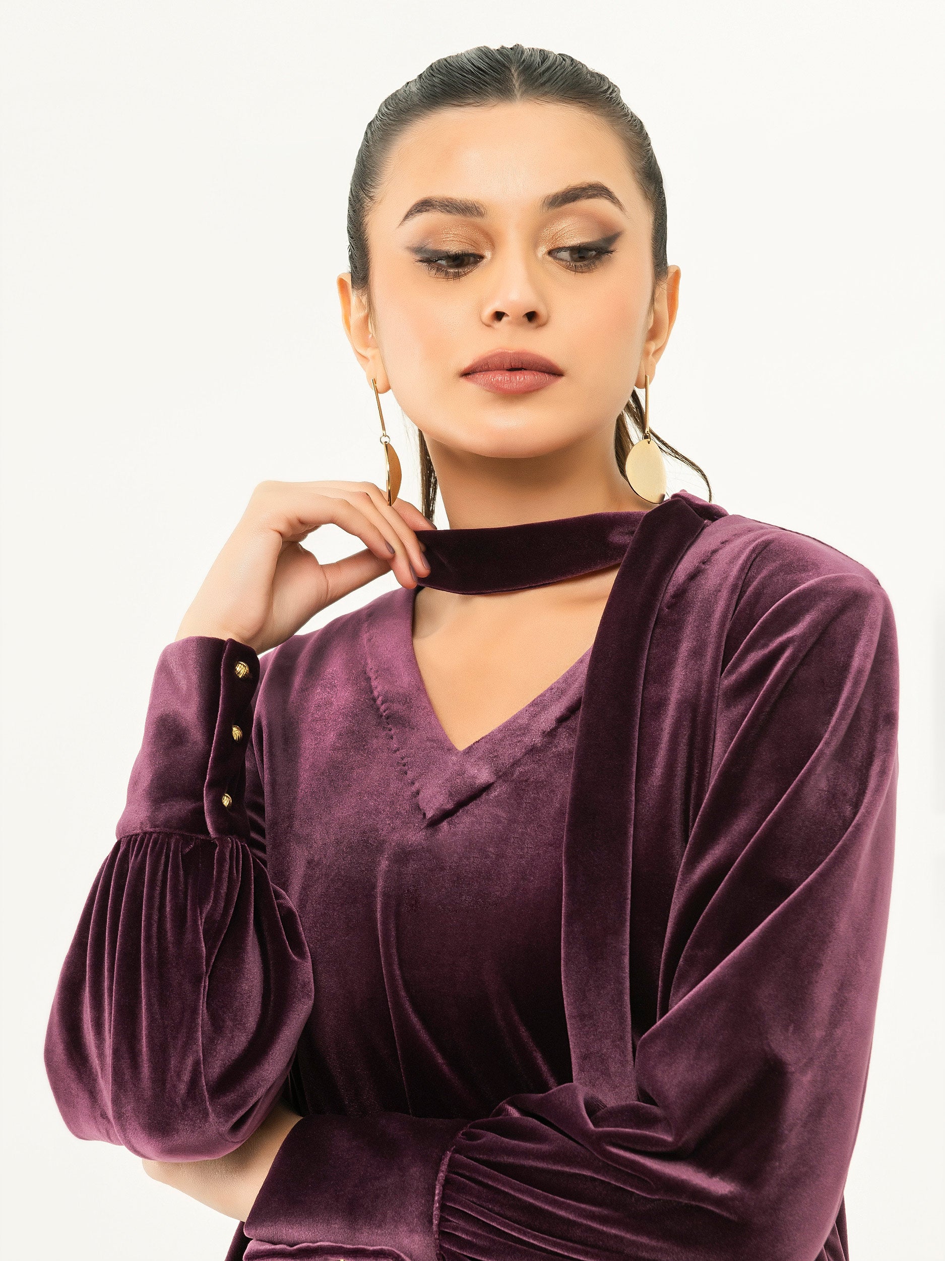 Solid Velvet Top Limelightpk