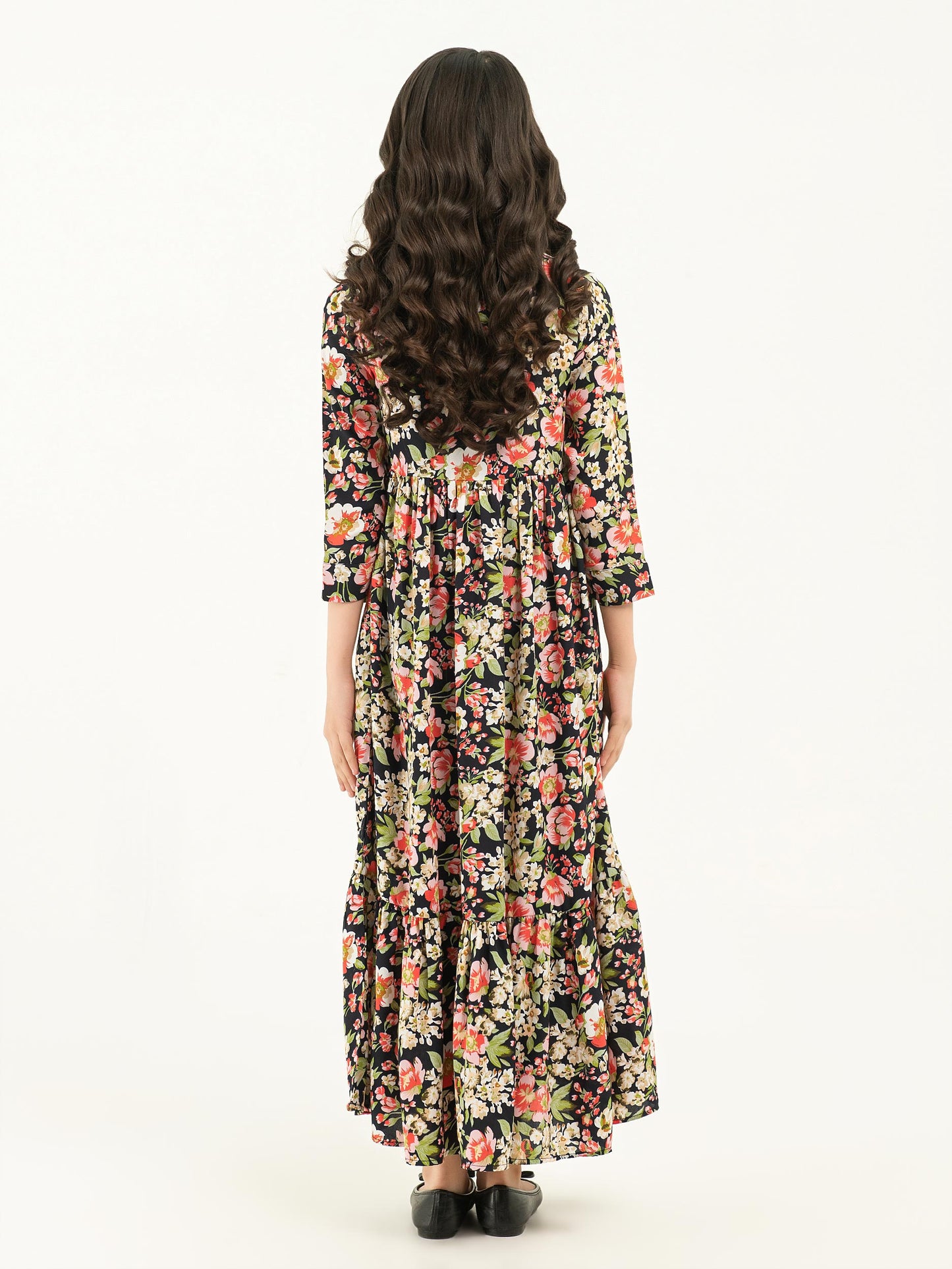 Grip Tiered Dress-Printed (Pret)