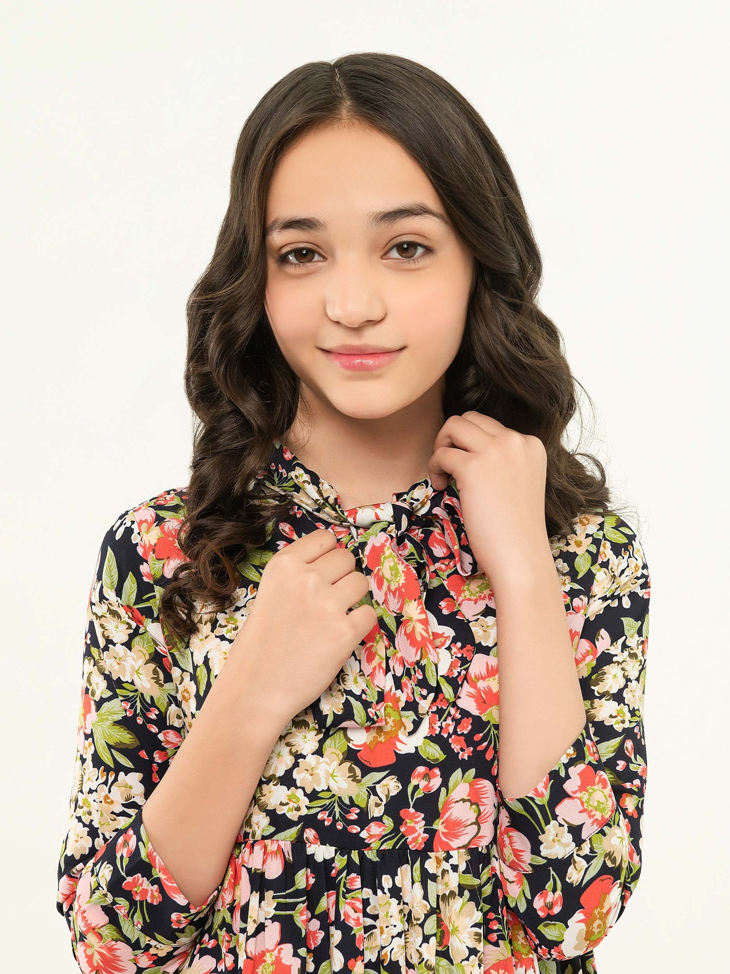 Grip Tiered Dress-Printed (Pret)