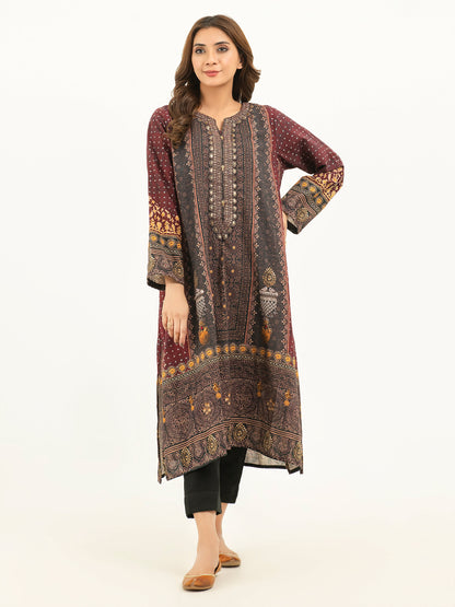 Khaddar Shirt-Embroidered (Pret)
