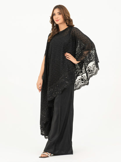3 Piece Chiffon Suit-Embroidered (Pret)