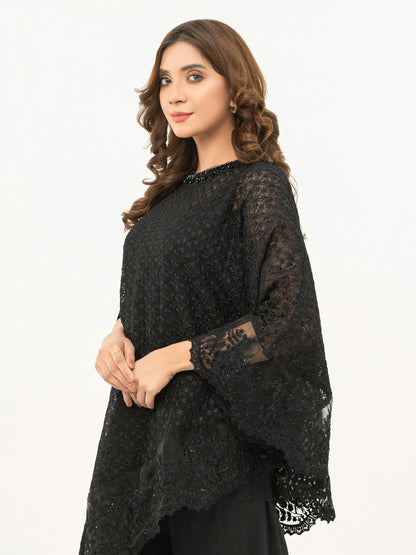 3 Piece Chiffon Suit-Embroidered (Pret)