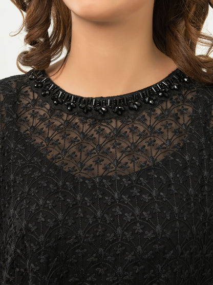 3 Piece Chiffon Suit-Embroidered (Pret)