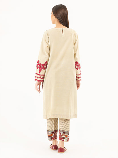 2 Piece Khaddar Suit-Embroidered (Pret)